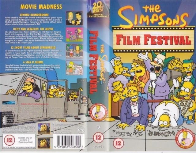 Simpsons Film Festival DVD & VHS Cover Art (Marilyn Frandsen) FOR  SALE/TRADE, in * From The Land Beyond 's *Art For Sale/Trade (The Simpsons  & Futurama) Comic Art Gallery Room