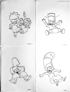 Simpsons Season 3 DVD Disc Inlay Set (Robert Oliver & Marilyn Frandsen) FOR SALE/TRADE  Comic Art
