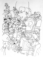 Simpsons Season 4 DVD Box Art  Comic Art