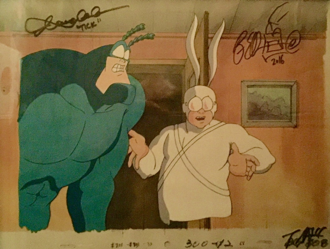 The Tick Animated Cel (Ben Edlund), in * From The Land Beyond 's Ben Edlund  (The Tick) Comic Art Gallery Room