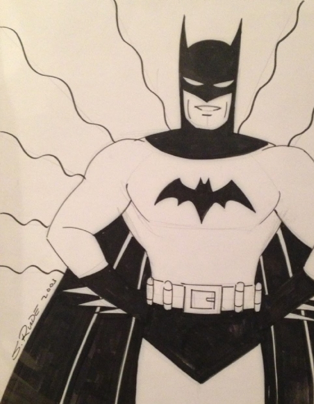 Steve Rude - Batman, in Corey B's Commissions & Pinups Comic Art Gallery  Room