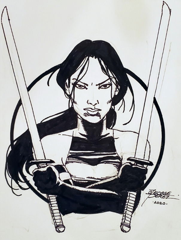 Psylocke Of The X-men By George Perez, In Metal Chris's My Stuff Comic 