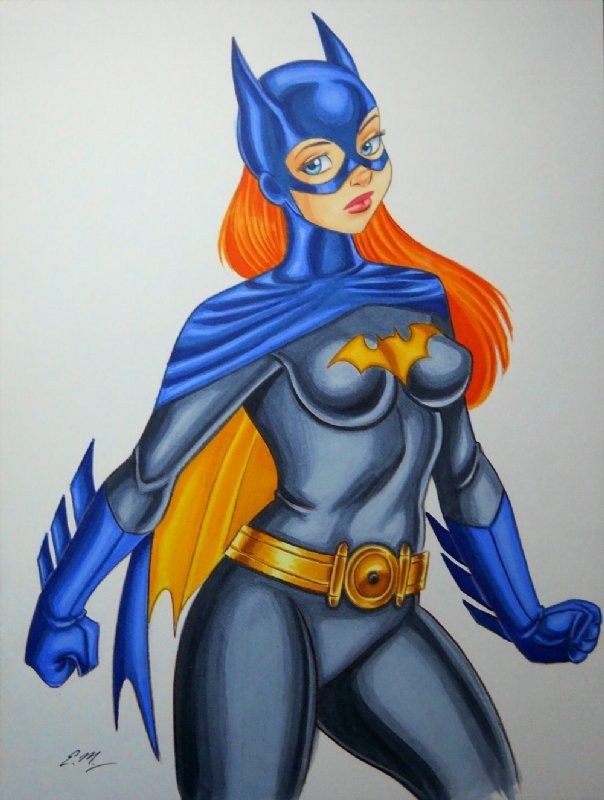 Batgirl , in Eric Matos's My Art Comic Art Gallery Room