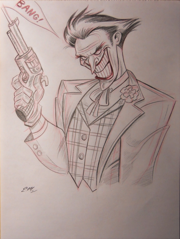 Joker, Drawing by Evgeniy Karpenko | Artmajeur
