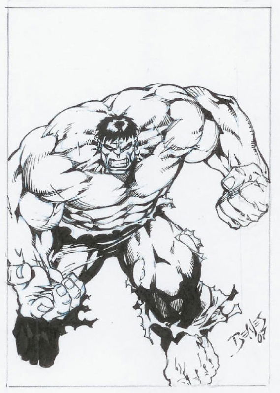 Hulk by Ed Benes, in Rhonda H.'s Non-Gambit Artwork Comic Art Gallery Room