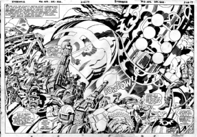 The Eternals #10, pgs. 2 & 3 DPS ~ Jack Kirby Comic Art