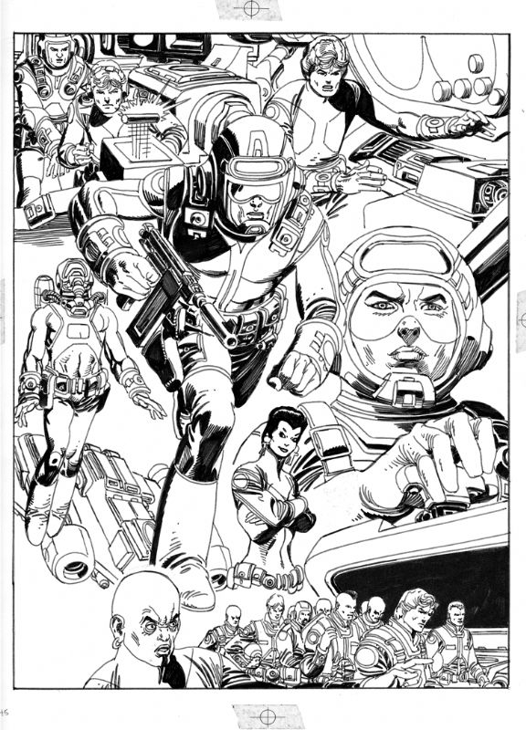 Sci-Fi Montage, pg. 15 (Star Hawks), in Joe Murray's Gil Kane Comic Art ...