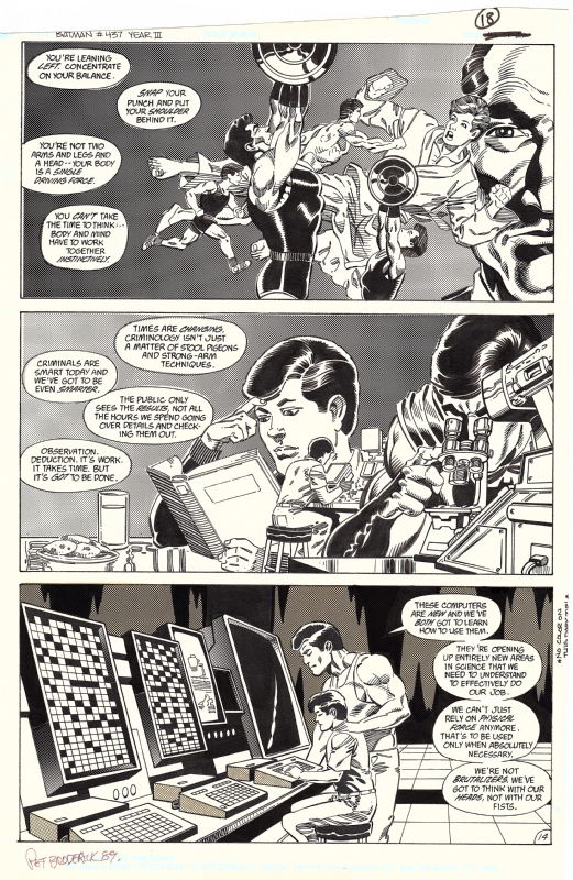 Batman | Issue 437 | Page 18 | Pat Broderick | John Beatty, in Ignacio  Tonarely's Original Art | COMIC BOOK PAGES Comic Art Gallery Room