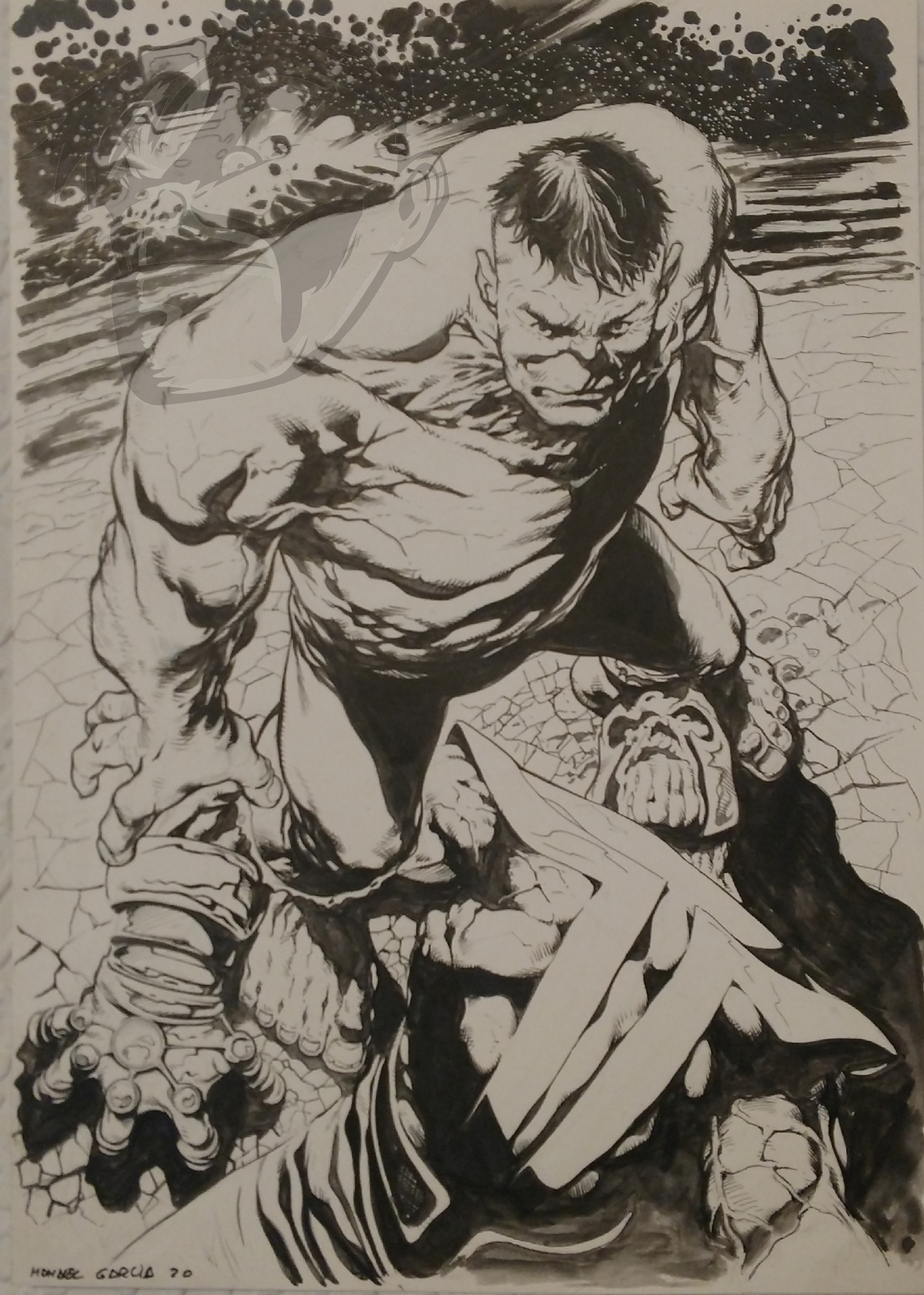 Hulk vs Thanos by Manuel Garcia Comic Art