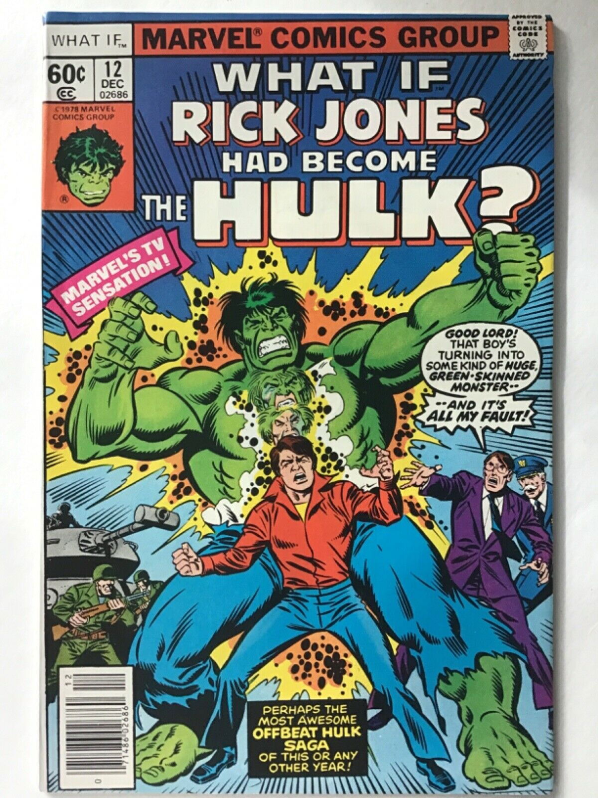 Banner Transformation To Hulk By Sal Buscema - Homage To What If (#12 ...