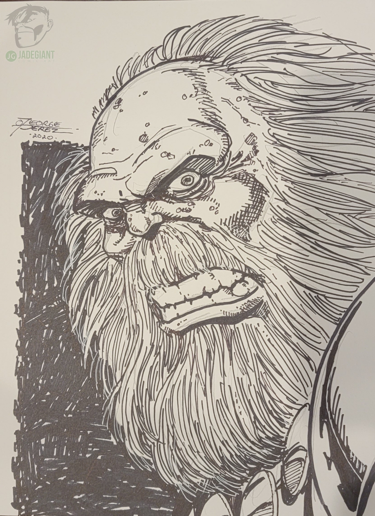 Maestro Hulk by George Perez Comic Art
