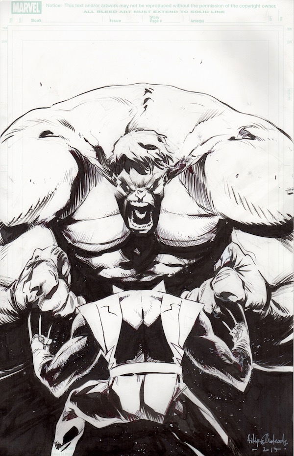 Hulk vs Wolverine Commission by Filipe Andrade, in Dave W's (4)Hulk ...