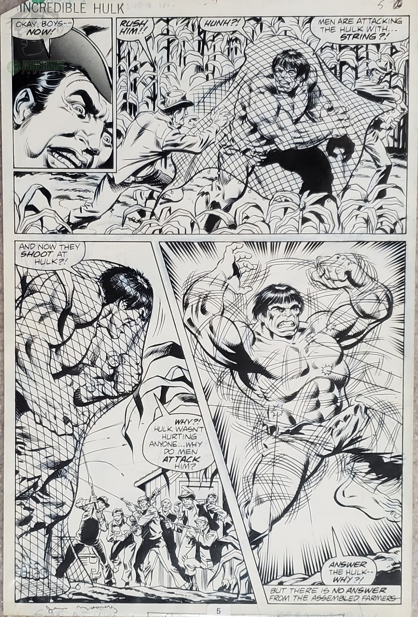 1978 Incredible Hulk 230 page 05 by Jim Mooney and Bob Layton Comic Art