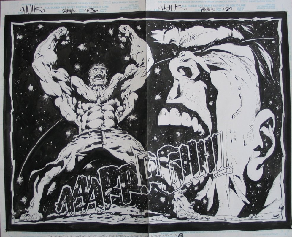Mark Texeira Hulk Annual 2000 Splash Page 1 Original Art (Marvel,, Lot  #93541
