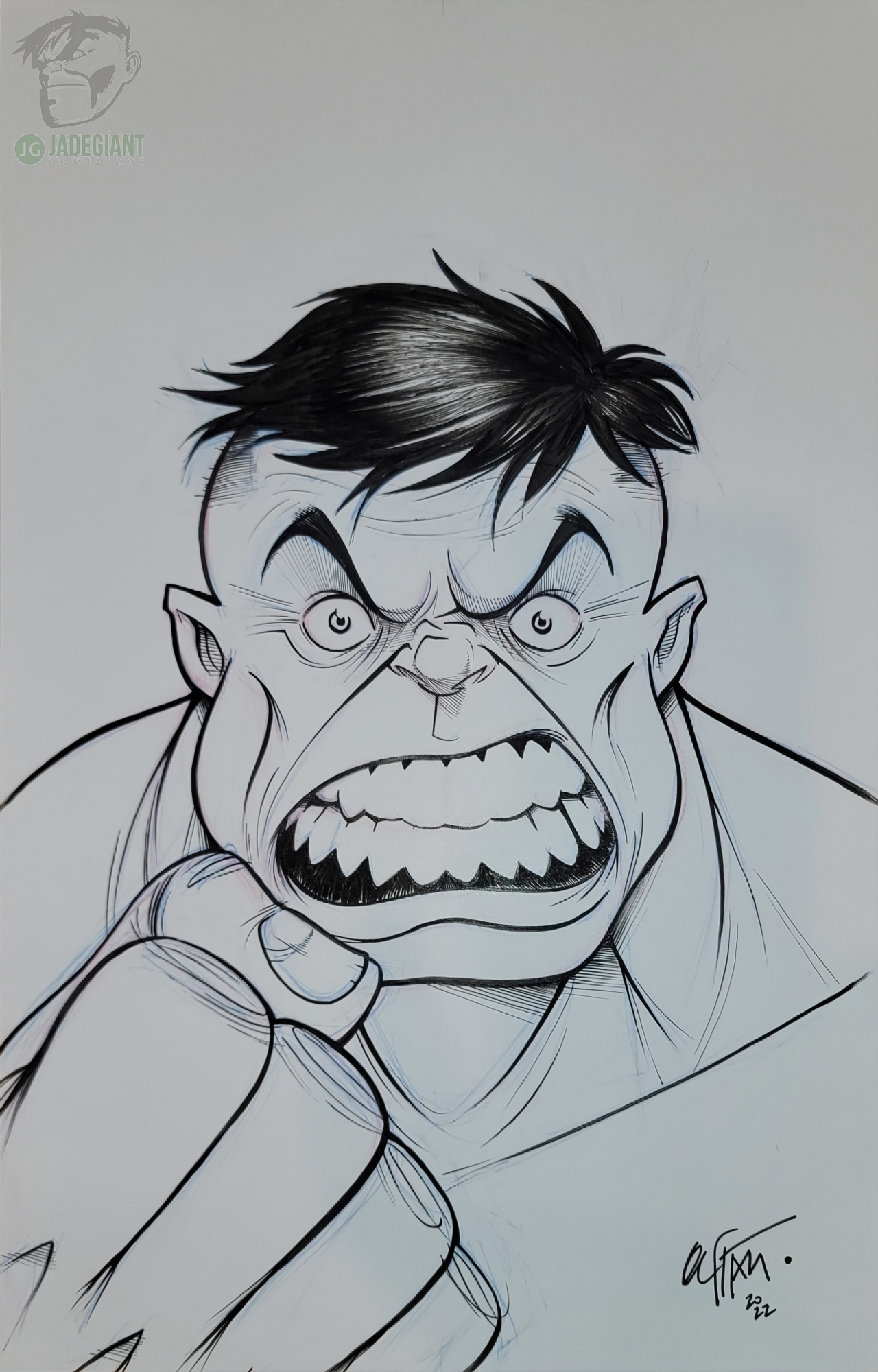 Bob Larkin Hulk Homage by Gustavo Duarte Comic Art