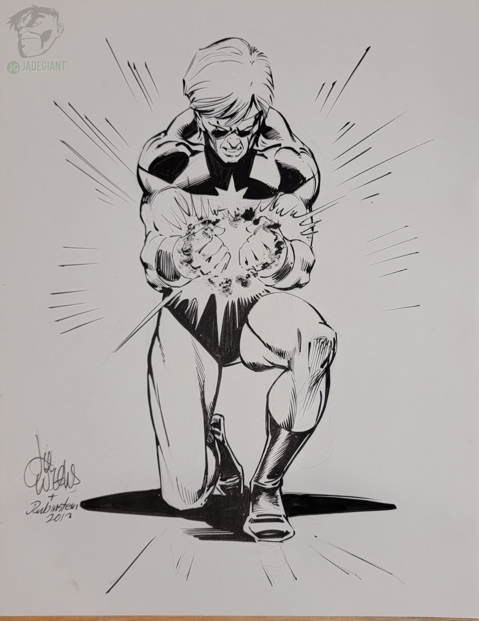 Captain Marvel by Lee Weeks and Joe Rubinstein Comic Art