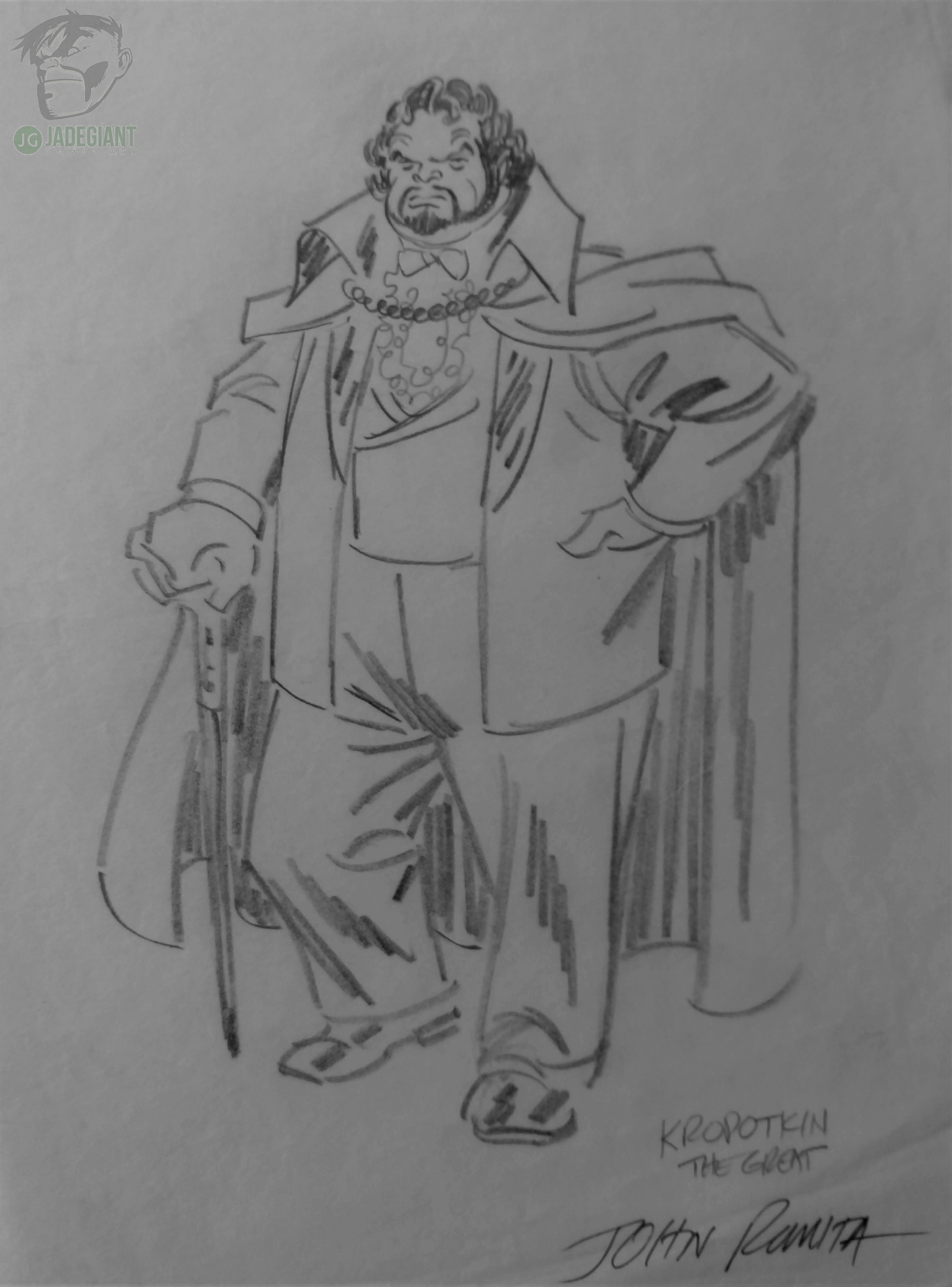 Kropotkin the Great Character Design by John Romita Sr Comic Art