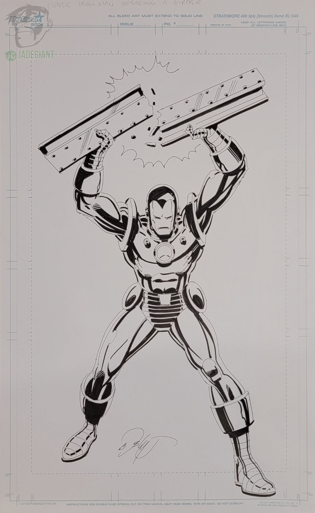Iron Man 100 homage by Bob Layton Comic Art