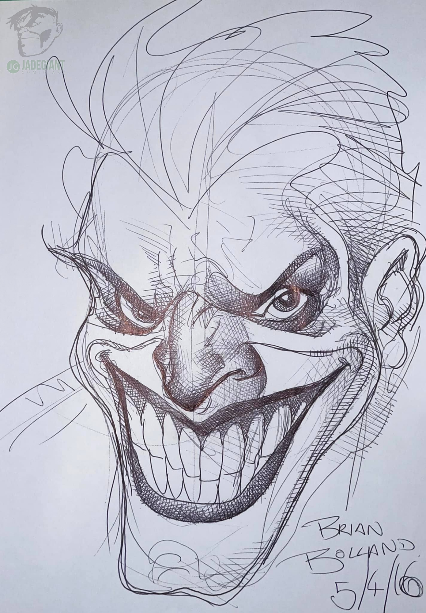 The Joker by Brian Bolland, in Dave W's (8)DC art Comic Art Gallery Room