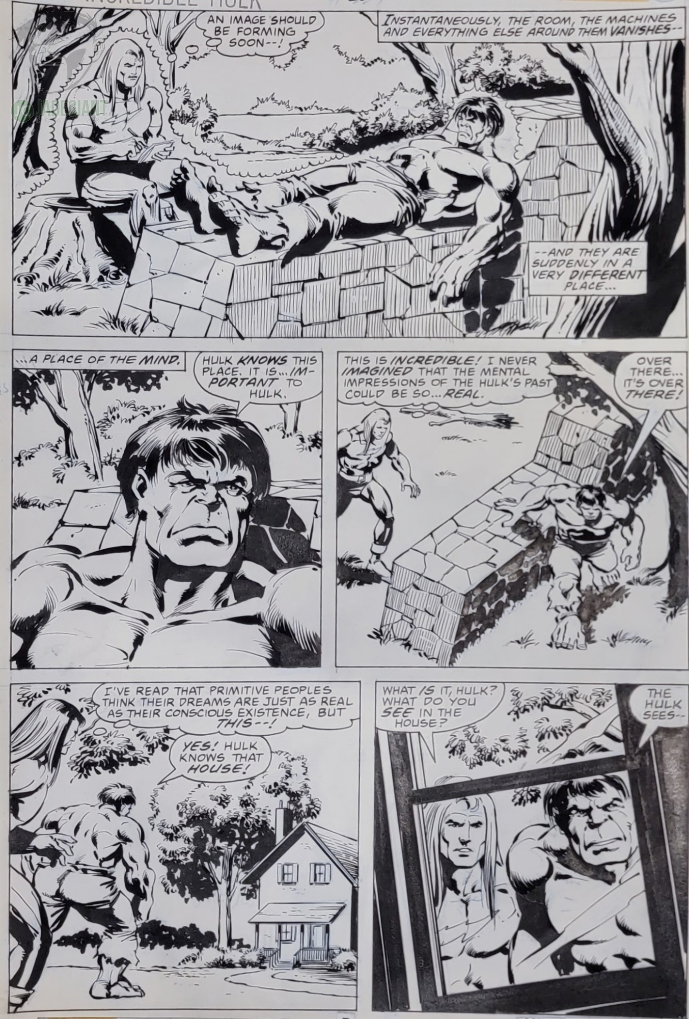 1978 Incredible Hulk 227 page 7 by Sal Buscema and Klaus Janson (looking for more issue 227 pages) Comic Art