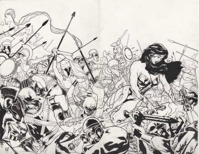 Art by Sean Murphy inks by Klaus Jason- man, Murphy can draw