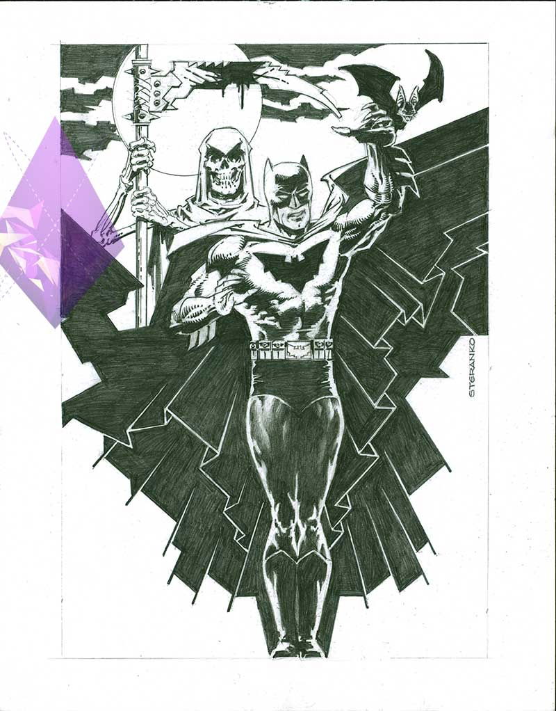 Batman By Jim Steranko In Jason Schachters Harley And Ivy Gotham Comic Art Gallery Room 9156