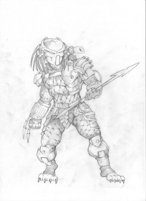 Predator, in Pete Marshall's My Dragon sketches Comic Art Gallery Room