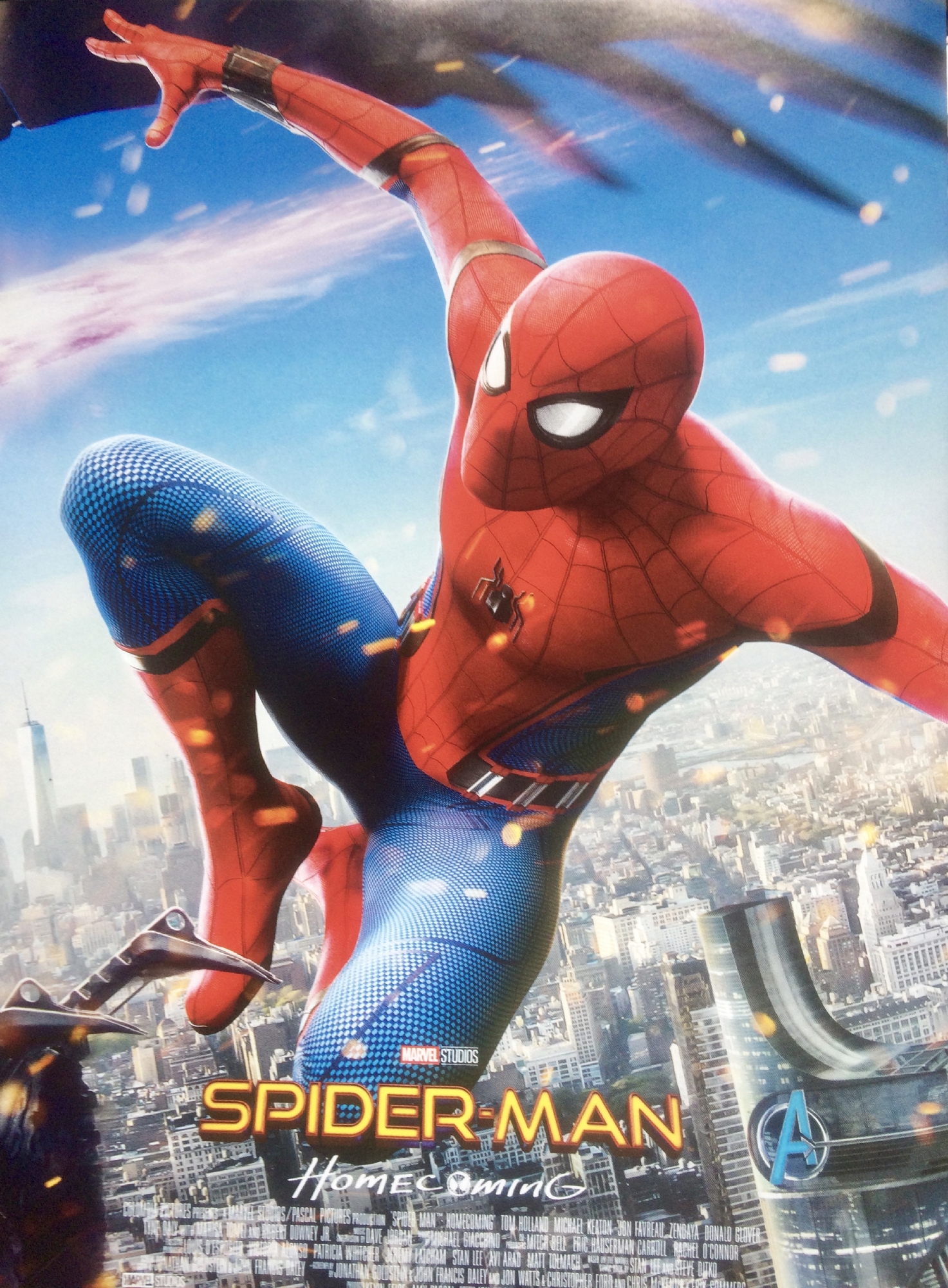 Spider-Man Homecoming 2017 Marvel Movie Russian Mini Poster Flyer Ad Chirashi 