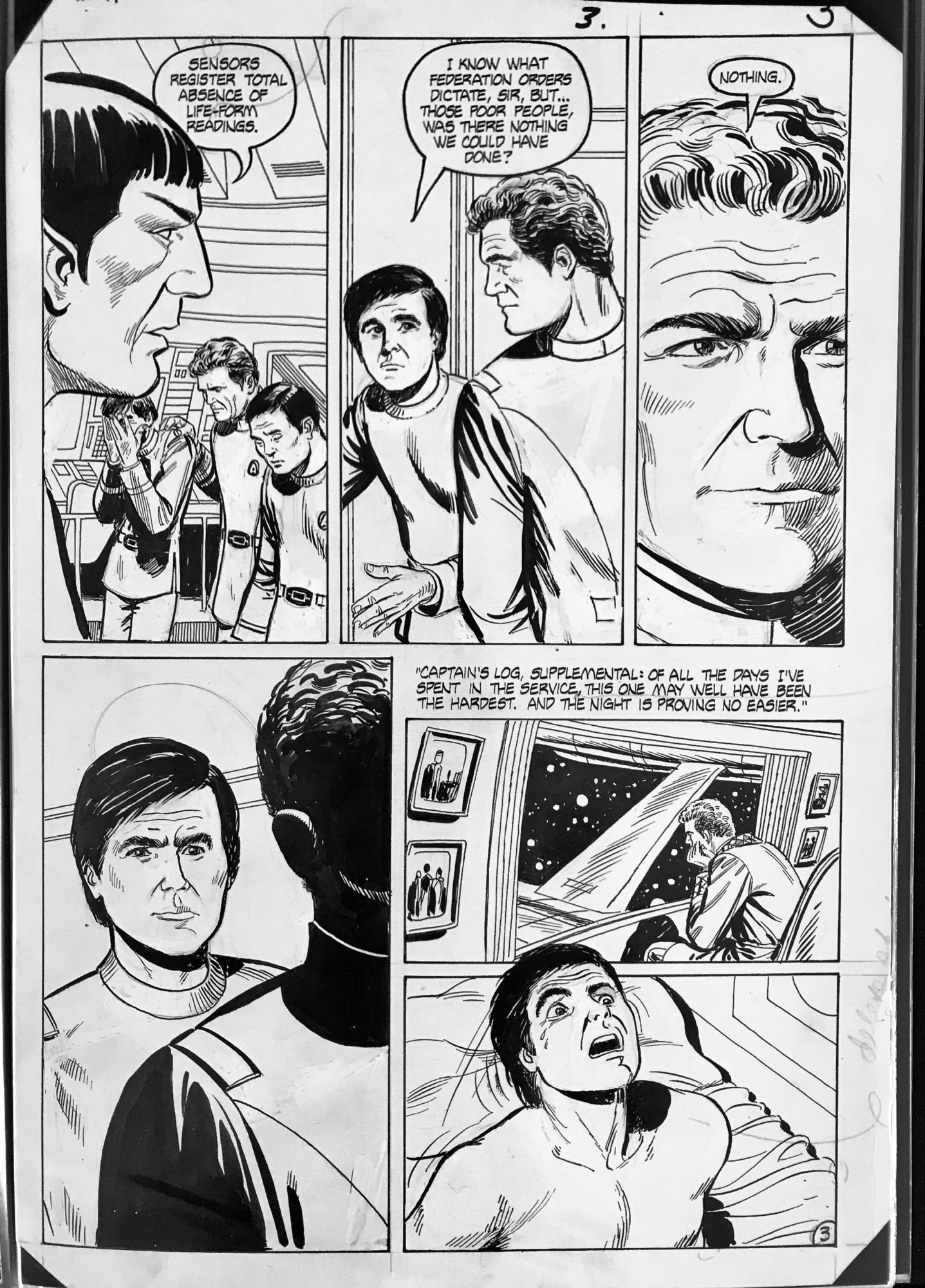 Star Trek (DC) 19 p. 3 by Walter Koenig & Dan Spiegle , in Timothy  Finneys 1980s & 1990s Art Comic Art Gallery Room