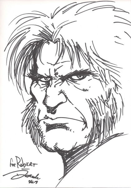 Wolverine By Darick Robertson, In Robert Baker's Sketches: Las Vegas 