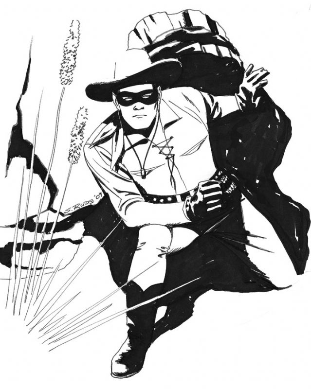 Lone Ranger by Steve Rude, in Robert Baker's Commissions- The Lone ...