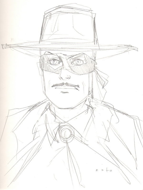 Zorro by Phil Noto, in Robert Baker's Sketches: San Diego Comic-Con ...