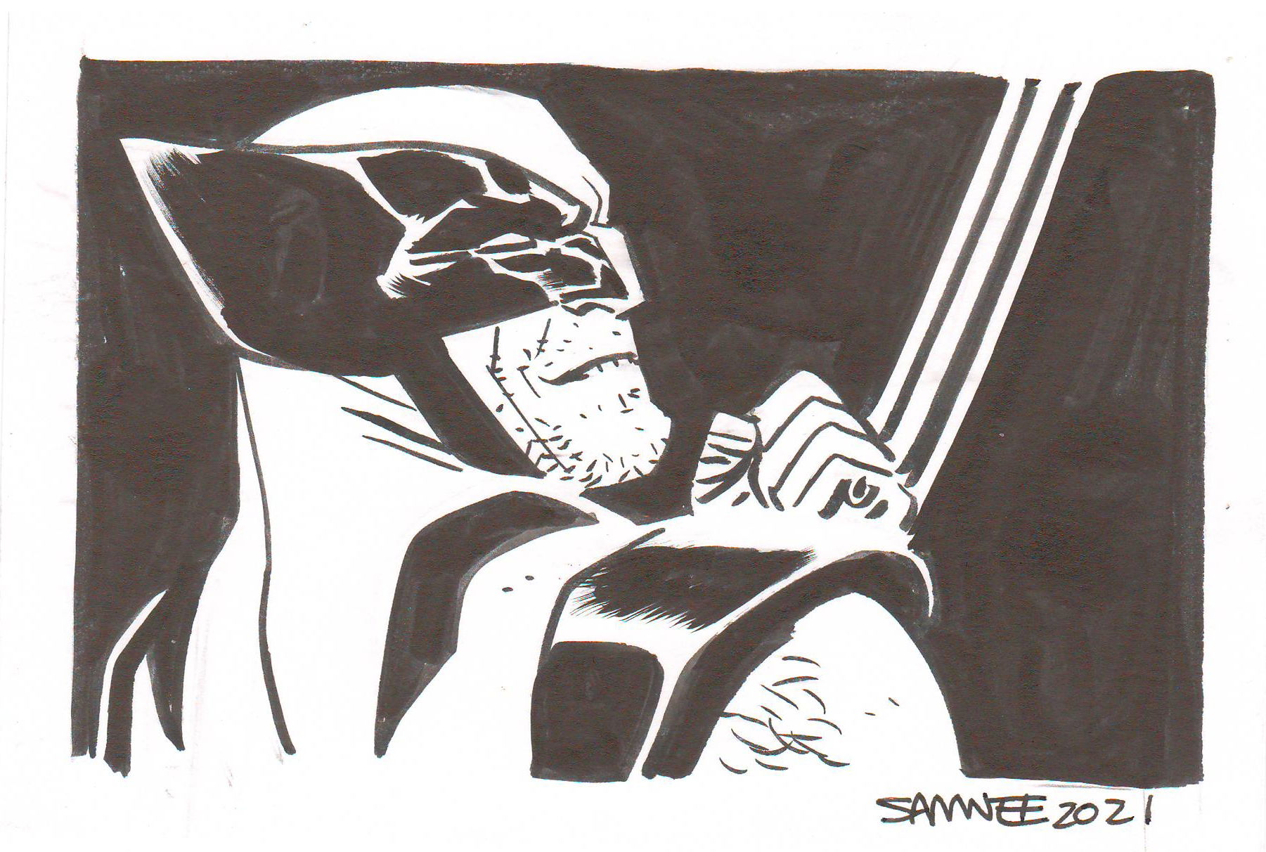 Wolverine by Chris Samnee, in Evan B's Samnee Doodles Comic Art Gallery ...