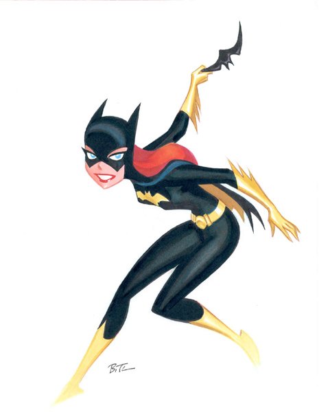 Bruce Timm: Batgirl Sketch, in Eric C's Bruce Timm Comic Art Gallery Room