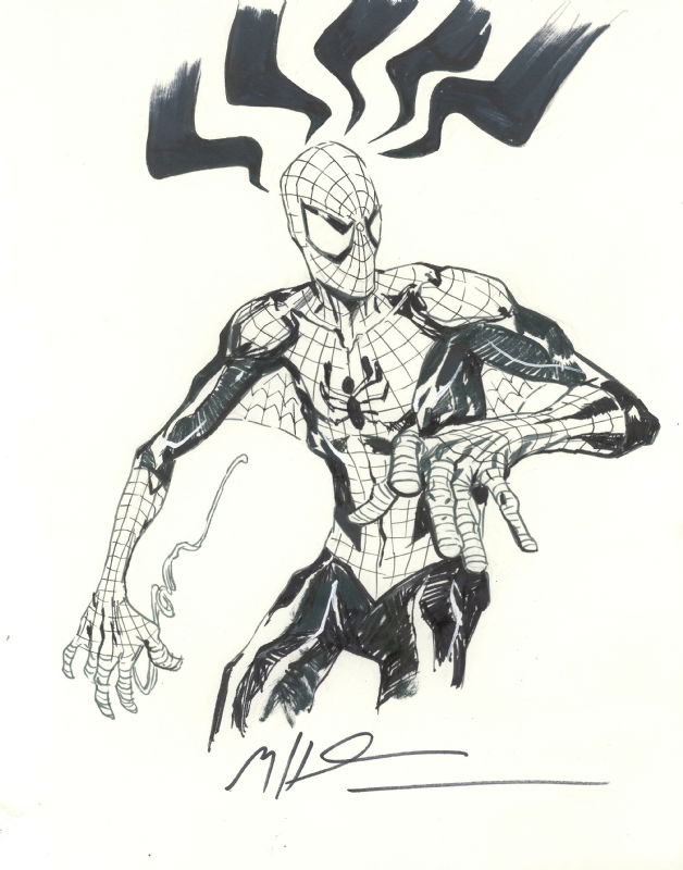 Mike Huddleston Spider Man Commission In E Cs Sketches And