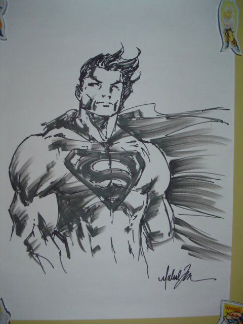 Superman, in Jason Neil's Michael Turner Comic Art Gallery Room