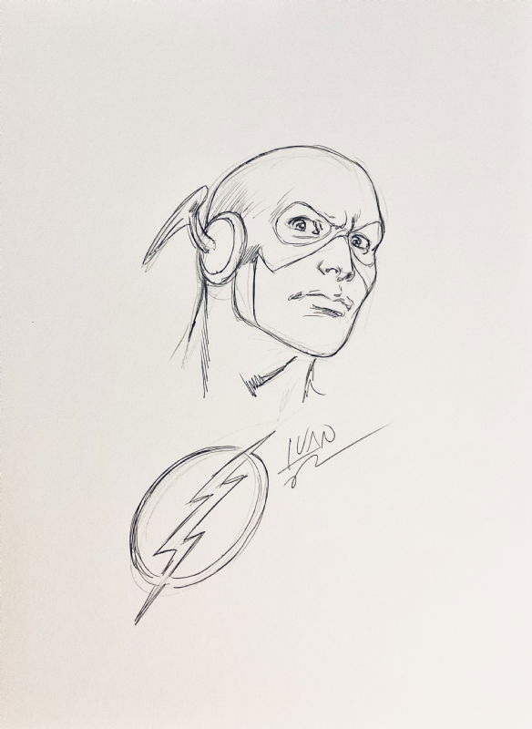 The Flash Barry Allen, In Nab A.'s Convention Sketches Comic Art ...