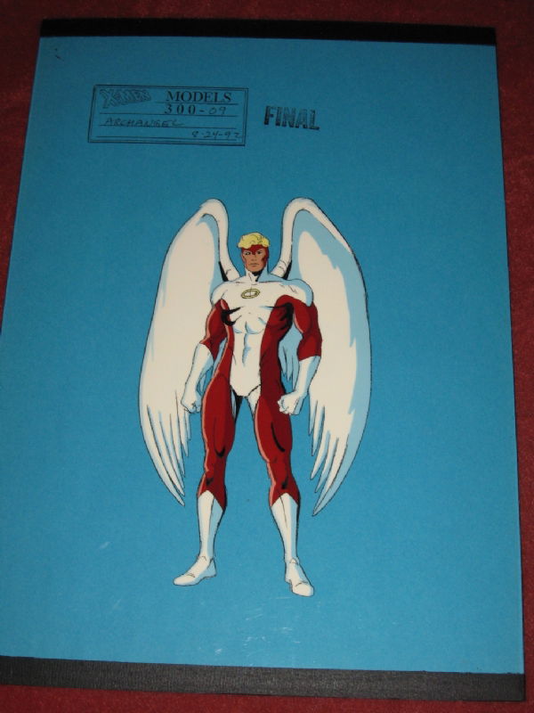 STOLEN Angel model cel from the X-Men animated series, in Tommy Garvey ...