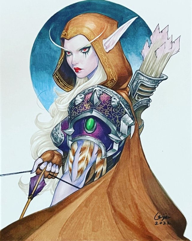World Of Warcraft Drawing Sylvanas Windrunner PNG Clipart Anime Art  Costume Costume Design Deviantart Free PNG