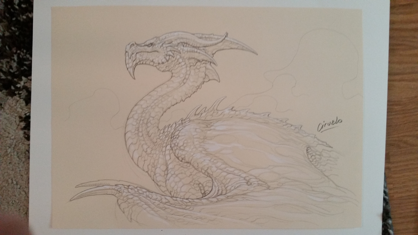 Dragon Sketch In Daniel Cozzuol S Ciruelo Comic Art Gallery Room