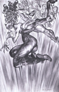 BlackCat and Catwoman, Comic Art