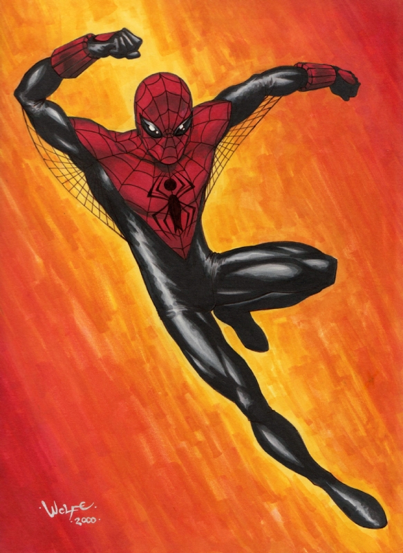 Spider-Man - Alex Ross Movie Costume Concept , in Richard Owen's Spider-Man  Comic Art Gallery Room