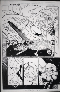 Silver Surfer #129 2nd story p.3 by Rick Leonardi 1997- $2,250 Comic Art