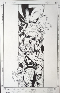 X-Men: Mutations TPB Back Cover by Carlos Pacheco  1996- $4,250 Comic Art