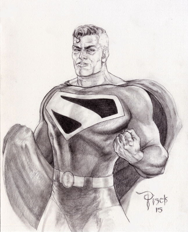 Superman Kingdom Com, in Bennett Pisek's Sketches Comic Art Gallery Room