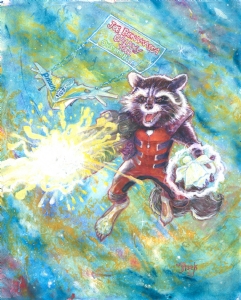 Rocket Racoon Commission., Comic Art
