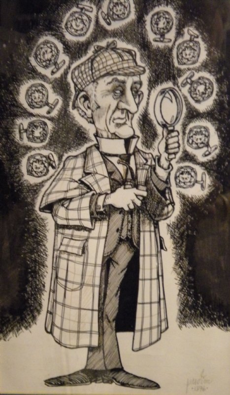 Sherlock Holmes, in Jerry Margolin's Sherlock Holmes Art Comic Art ...