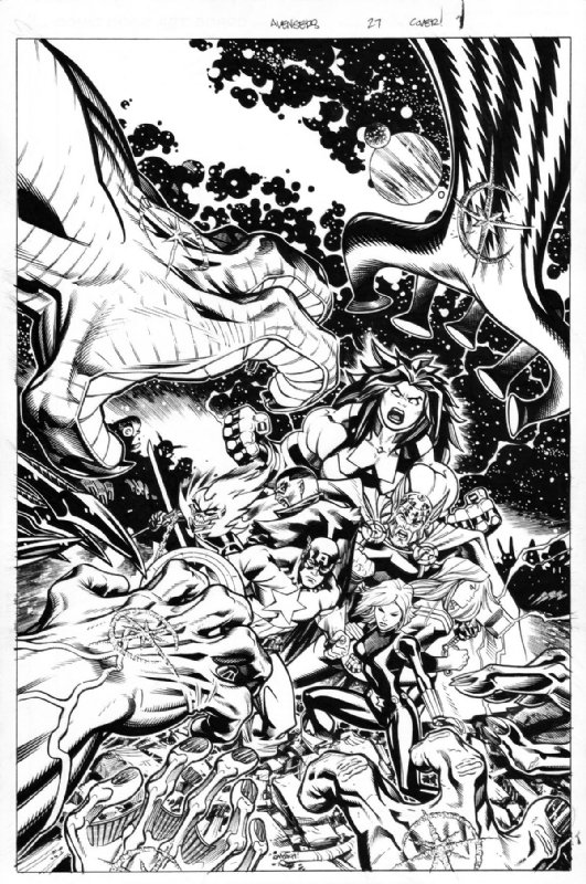 **SOLD** Avengers 27 Cover Art, in Ed McGuinness's Covers (Sold) Comic ...