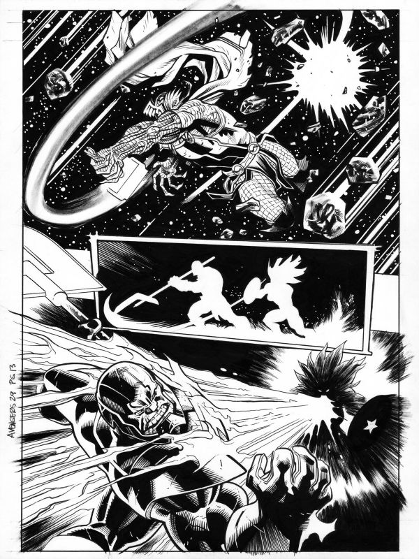 Avengers 29 pg 13, in Ed McGuinness's Avengers 29 Interiors Comic Art ...