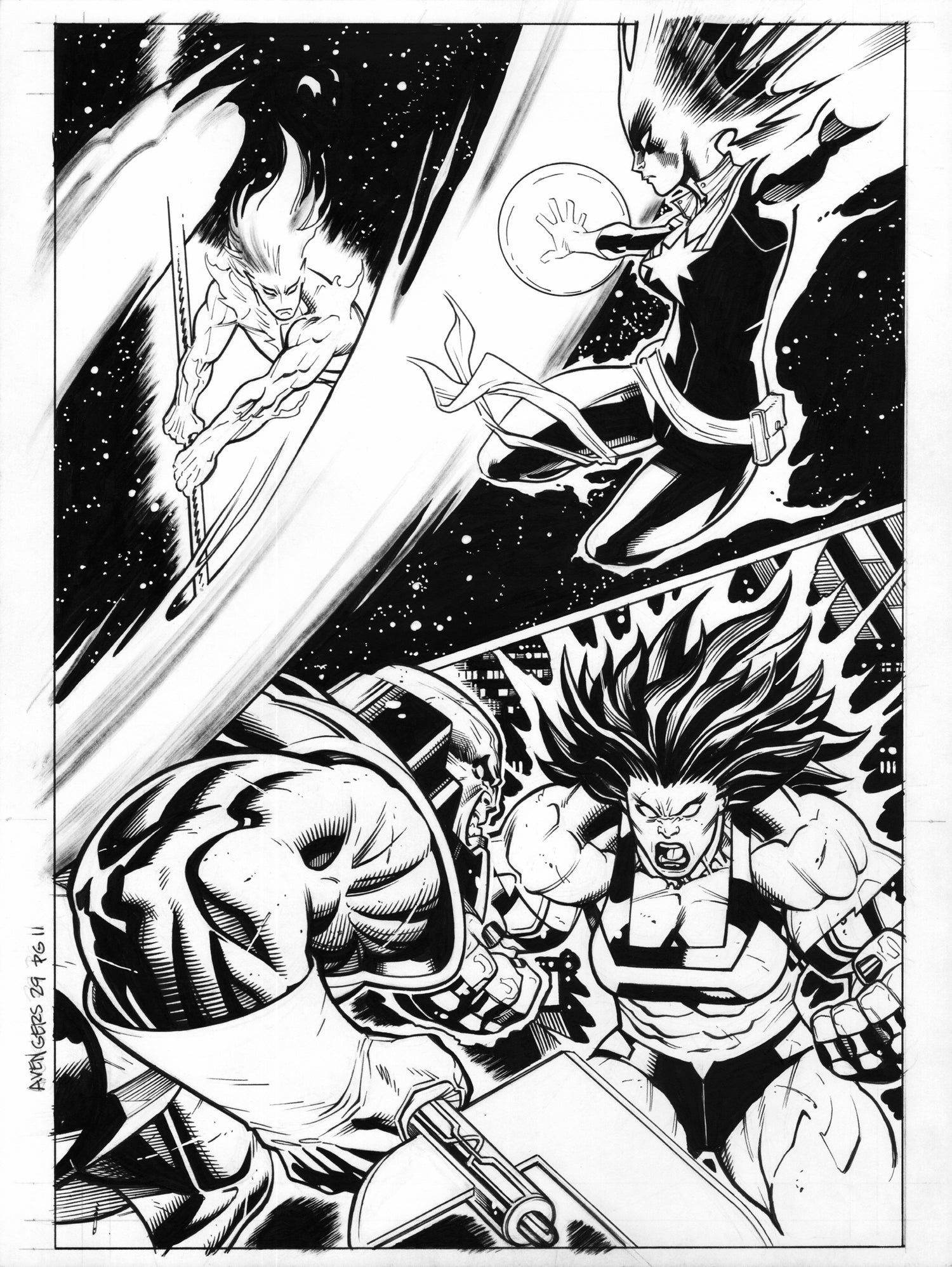 **sold** Avengers 29 Pg 11, In Ed Mcguinness's Avengers (sold) Comic 